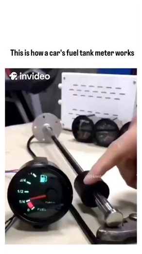How Do Things Work | A car fuel tank meter, commonly known as a fuel gauge, operates using a float connected to a variable resistor within the fuel tank. As the... | Instagram