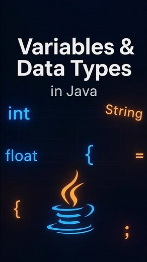 Everything You Need to Know About Java Variables (and Data Types)#coding #shorts