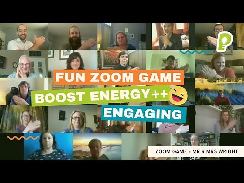 Zoom Games - Mr & Mrs Wright, A Quick & Easy Energiser for Virtual & Online Meetings