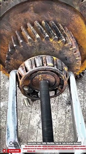 Innovative Gear Puller Machine Tool for Safe Bearing Removal #innovation #innovative #tool