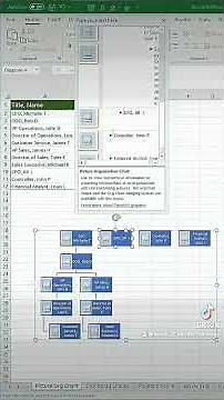 Photo org chart excel tutorial #exceltricks #exceltutorial #exceltraining #template #excel
