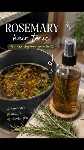🌿 Homemade Rosemary Hair Tonic Recipe | Easy DIY Hair Care