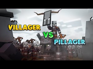 Villager vs pillagers fight | villager soldier mod download 1.18+