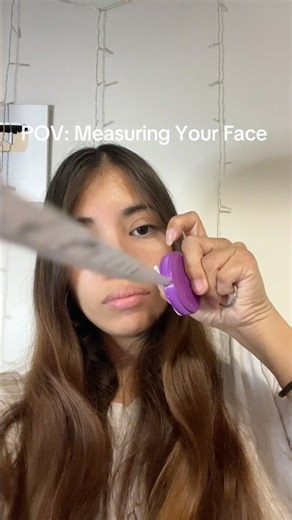 POV: measuring your face #asmr #roleplay #personalattention