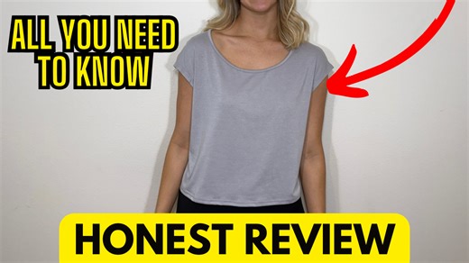 Watch 4 Pack Crop Top Shirts Review on Amazon Live
