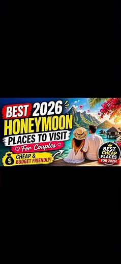 10 Honeymoon Spots Everyone's Going to in 2026