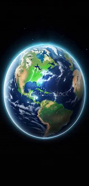 earth in space, black background, concept of space exploration of other planets of the cosmic galaxy, environmental problems,