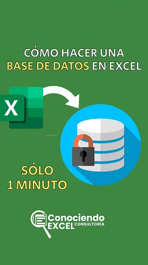 Base de Datos en Excel | Conociendo Excel