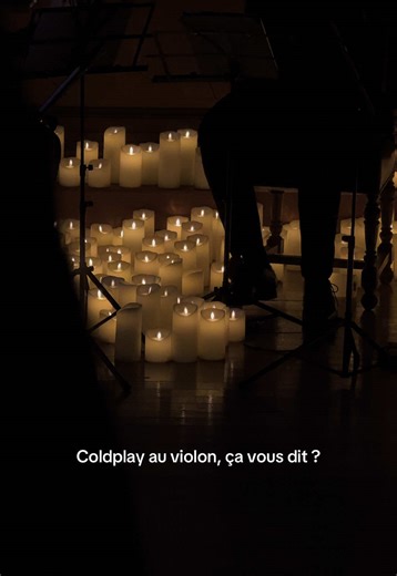 Suivez moi dans une soirée candelight #candelight #concert #coldplay #paris #show #violon