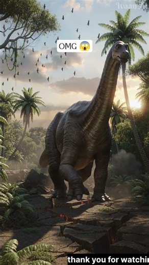 The big dinasor come in the jungle 😱#aivideo #ai #dinasoure