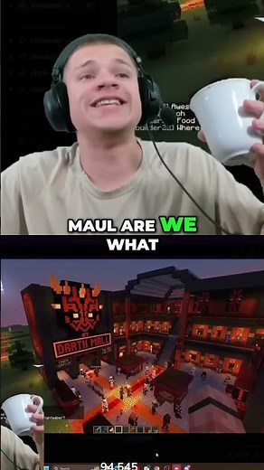 5 Days to Build Darth Maul in Minecraft?! CRAZY Build! #shorts