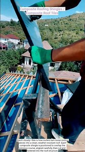 Wait until you see how these composite roofing shingles are fitted and secured into place!