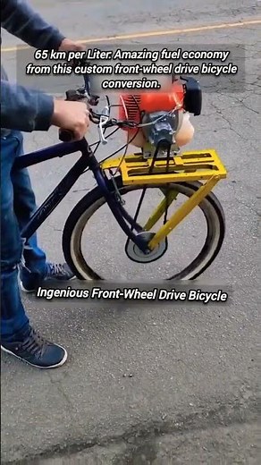 ​Motorized Bicycle Achieving 65 Kilometers Per Liter Fuel Efficiency
