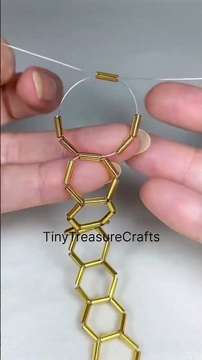 “🐝✨Honeycomb Bracelets Tutorial | Easy Beaded Bracelet | DIY Bee Hive Jewelry | Beginner Friendly”