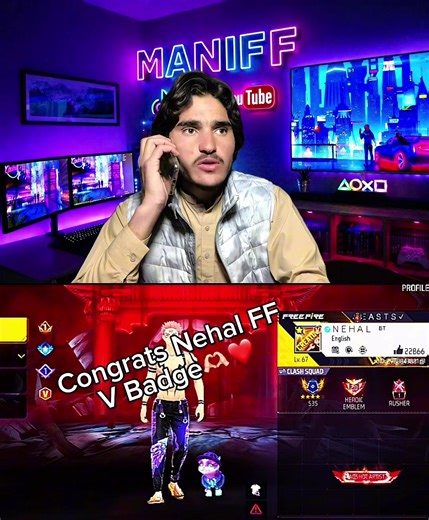 Congrats Ror🥹❤️@NEHAL #mani_ff1 #vbadgepakistan #freefirevbadge #freefire_lover #freefire @Free Fire Pakistan Official