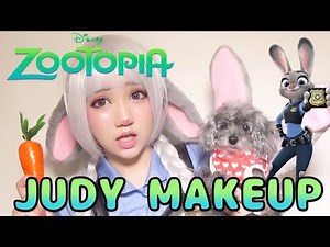 ズートピアジュディ風ハロウィンメイク/ZOOTOPIA Judy Halloween Makeup Tutorial 2016 #2