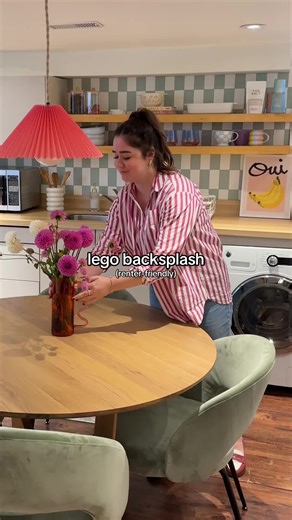 Customize Your Kitchen with LEGO Backsplash | Renter-Friendly Kitchen Hacks