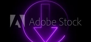 Download arrow animation. Bouncing up and down purple arrow. Arrow down symbol reveal. slide, upload, download,