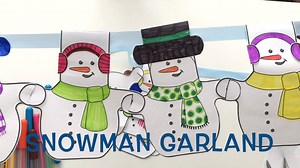 Snowman Garland http://krokotak.com/2017/11/snowman-garland/ | krokotak
