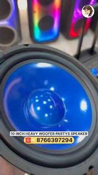 10 inch woofer party speaker 🔈 #woofer_party_speaker #party_speaker #trolley_speaker #shortsfeed