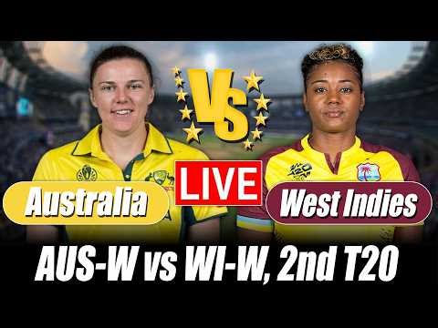 West Indies Women vs Australia Women Score | AUS W vs WI W 2nd T20 score analytics Commentary