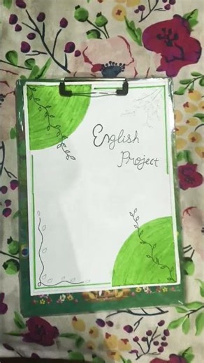 class 9th english project 🌷