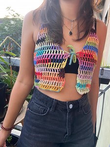 RAINBOW Tank Top Crochet Pattern - Etsy