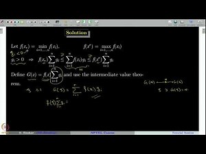 Week 2 : Lecture 7 : Tutorial Session - 1: Problem Solving