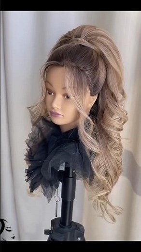 Beautiful CURLS with Easy Curling Tong Hairstyle #hairstyle #kashees #yt