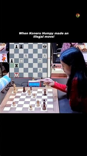 When Koneru Humpy made an Illegal move! 😱 #divya #divyadeshmukh #humpy #chess #divya #koneruhumpy .