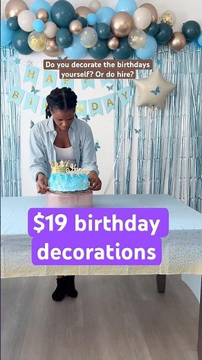 EASY DIY birthday decorations at home