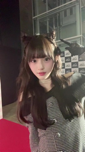 初めての旅を思い出すくらい緊張しました🥹GirlsAward2026A/W ありがとうございました♡ Án MILLEさんのお洋服とっても可愛かったです😌🐈‍⬛ねこみみ！#ガルアワ #girlsaward2026