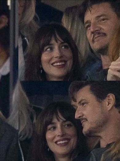 Pedro Pascal and Dakota Johnson (& Anya Taylor-Joy) at a concert in London
