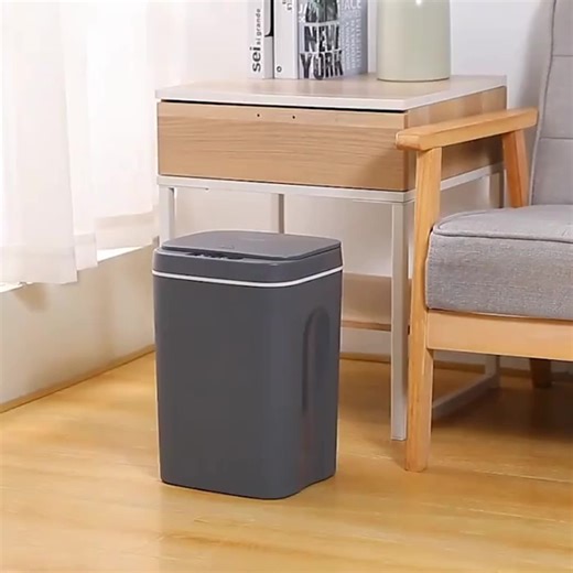 Self-Changing Best Smart Trash Can Plastic Trash Bins with Vacuum Automatic Open Lid AUTOMAT Trash Can DUSTBIN
