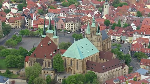 Drone Tour of Erfurt: Discover Germany's Medieval Gem