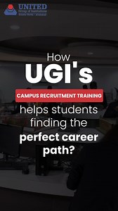 How does the Campus Recruitment Training guide our students to their dream careers? Join us as Zoya Ashiyam, a 3rd-year student from the Computer Science and Engineering Department, explains how CRT equips students with the skills, confidence, and opportunities to succeed in their careers and discover how UGI is shaping the leaders of tomorrow! #UnitedGroupofInstitutions #UGI #GlobalTech #InnovativeEducation #Admissions2024 #FutureLeaders #EngineeringExcellence #PrayagRaj #GreaterNoida #Btech | 