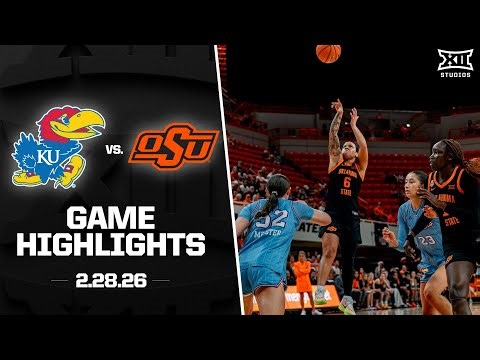 Kansas vs. Oklahoma State Game Highlights | 2025-26 Big 12 Women’s Basketball
