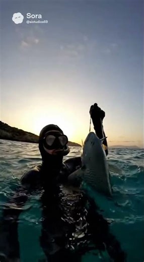 The Art of Apnea: Selective Harvest at Sunset 🏹🌅