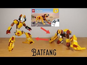 Lego 31112 alternate build Transformers Batfang