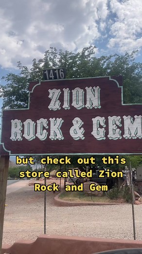 If you’re near Zion National Park and like rocks, check out this store close by called “Zion Rock And Gem”… its a really cool rock shop with lots to choose from. I brought home a cool recycled glass slab that will look awesome in the house. #zion #zionnationalpark #zionrockandgem #rockshop #crystals #agates #travel #utah #utahrockhounding #rockhound #rockhounding #rocktok #crystaltok #geode #petrifiedwood #selenite #glass #sandstone #coprolite #gems #tourist