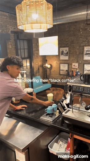 Black coffee 💅 on Make a GIF