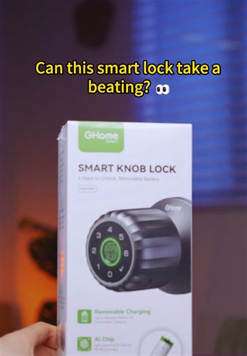 Tested to the extreme. 😈🔨Drowned, frozen, and smashed—but the 4-in-1 entry still hits 100%. 🌊🦾Grab your bulletproof GHome Smart Lock below! 🛒✨#smartlock #tiktokshopholidayhaul #GHome #homeimprovement #smarthome