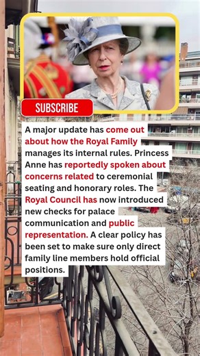 1 MIN AGO: Princess Anne Leads Major Palace Oversight Changes in New Royal Development