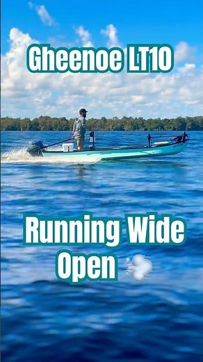 Gheenoe LT10 Wide Open 💨 #boat #florida #gheenoe