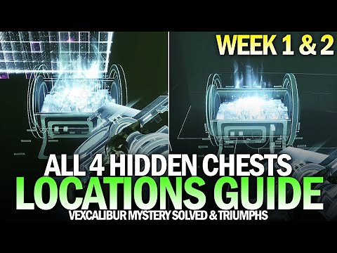 All 4 Vexcalibur Secret Chests (Week 1 & 2) - Mystery Solved Quest Step & Triumphs [Destiny 2]