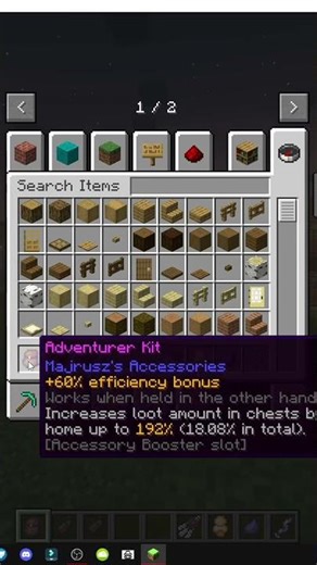 HOW TO USE THE ADVENTURER KIT IN MINECRAFT with Majrusz's Accessories