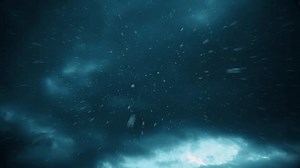 Dark Stormy sky with rains falling down seamless loop