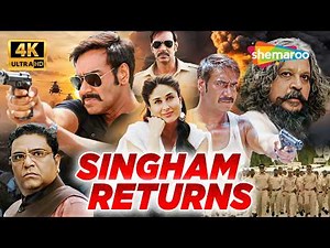 Singham Returns (2014) Full 4K Movie | Ajay Devgan, Kareena Kapoor | Action Thriller