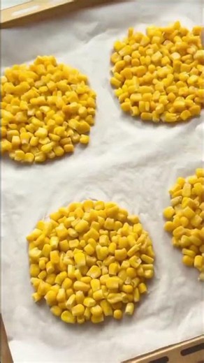 🌽 Cheesy Corn Taco Shells 🌮芝士玉米脆饼🌮🌽#delicious recipe #viralvideo
