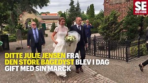 "Den store bagedyst"-deltageren Ditte var så smuk i sin brudekjole ❤ Se ALLE billederne her: www.seoghoer.dk/nyheder/ditte-fra-den-store-bagedyst-er-blevet-gift | SE og HØR